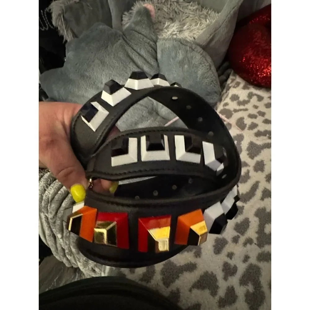 Add on bag/purse/pocketbook novelty strap black white red belt/strap